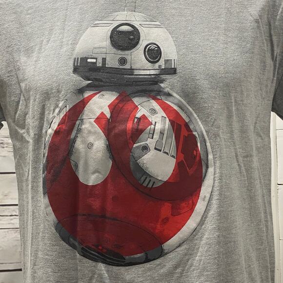 Star Wars BB-8 Animated T-Shirt Jedi Master Luke Skywalker Large - Picture 2 of 4